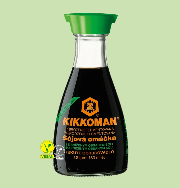 Kikkoman sójová omáčka se sníženým obsahem soli (s dávkovačem) 150ml